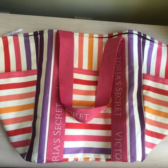 New Michael Kors Soft Pink Crossbody & Colorful Striped VS Zippered Tote - Picture 4 of 14
